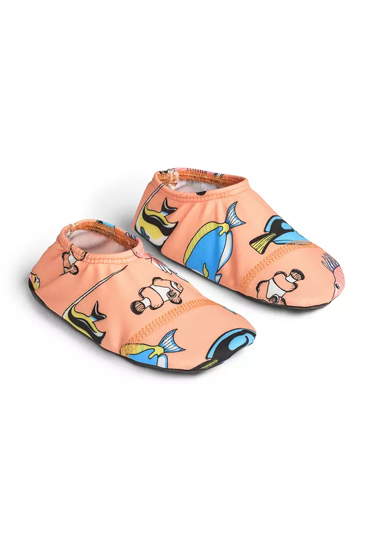 UV50 bathing shoes for children with fish