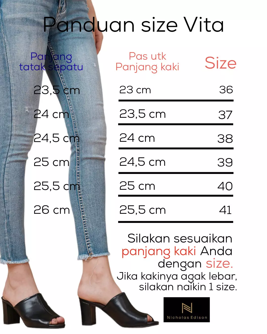 Nicholas Edison Heel Vita Black