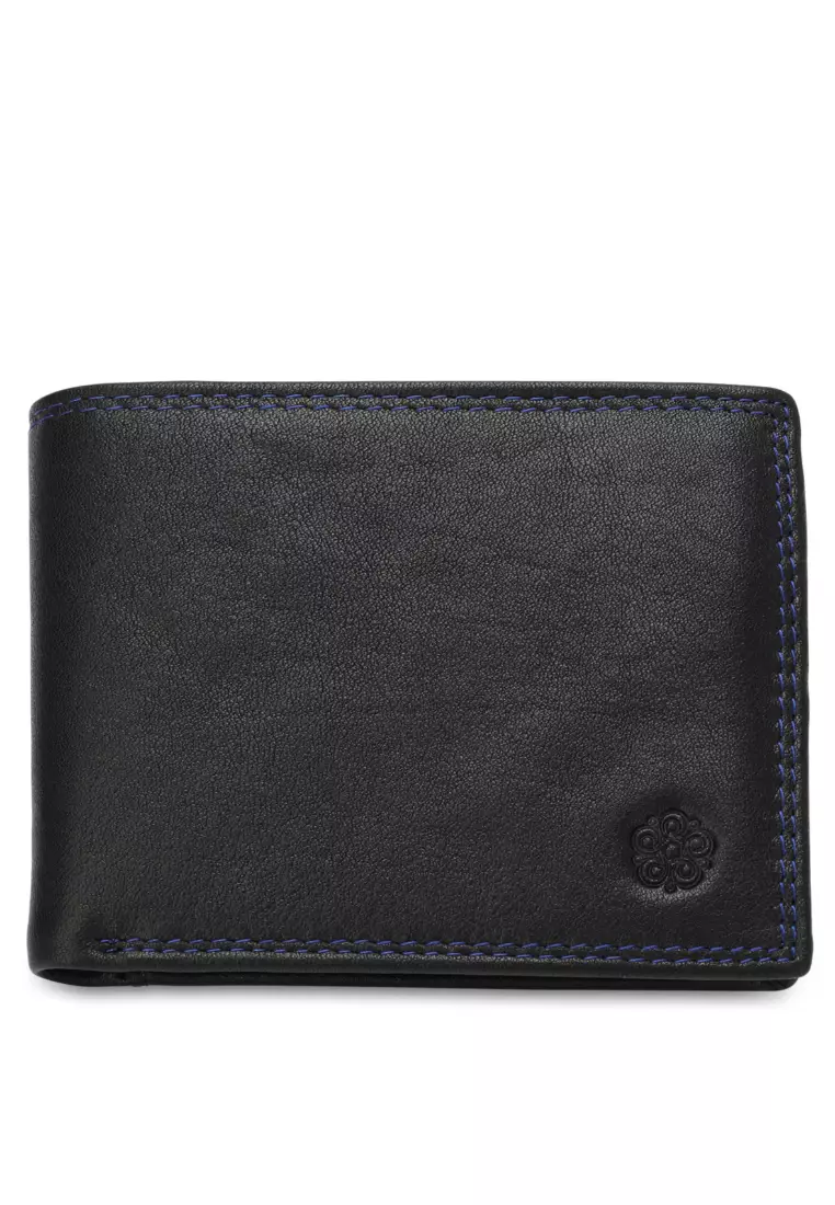 Men's Genuine Leather RFID Blocking Bi Fold Wallet