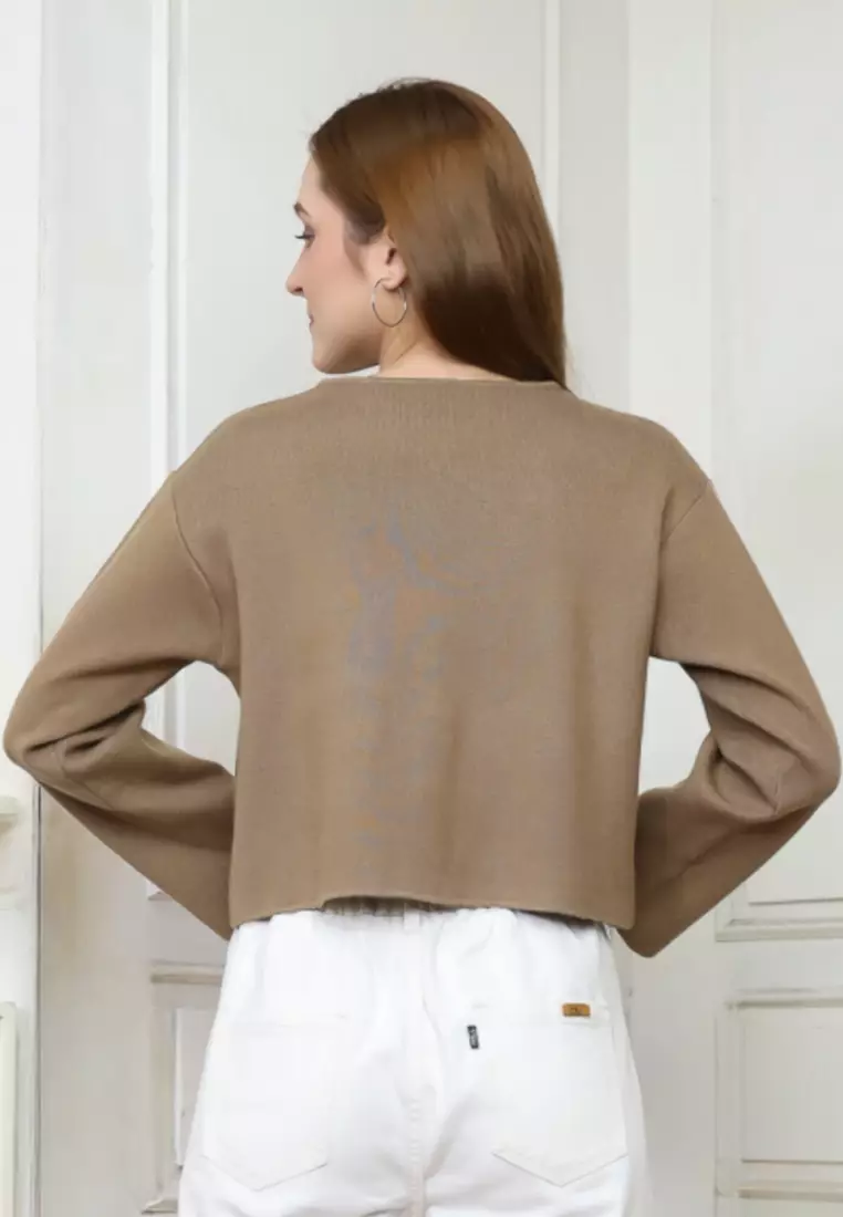 Piper Knit Cardigan in Khaki