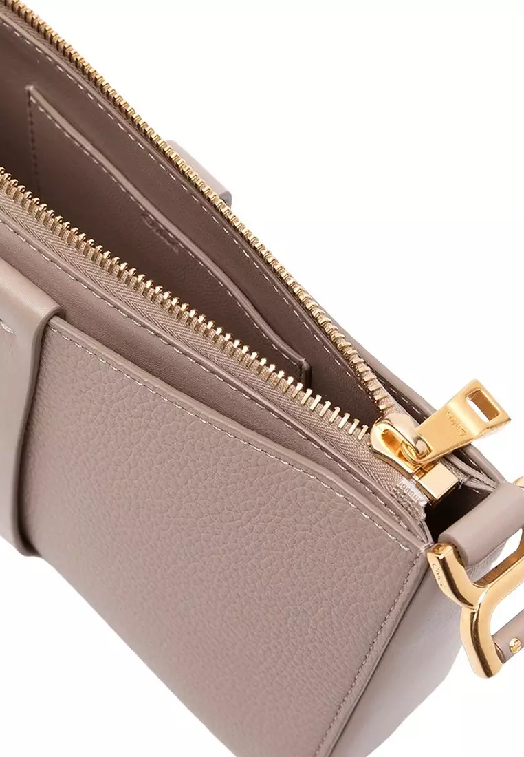 Marcie Pouch Crossbody Bag in Motty Grey