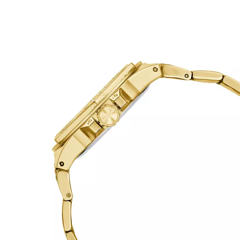 Jam Tangan Wanita Guess Envy GW0878L2 Ladies Gold Dial Gold Stainless Steel Strap