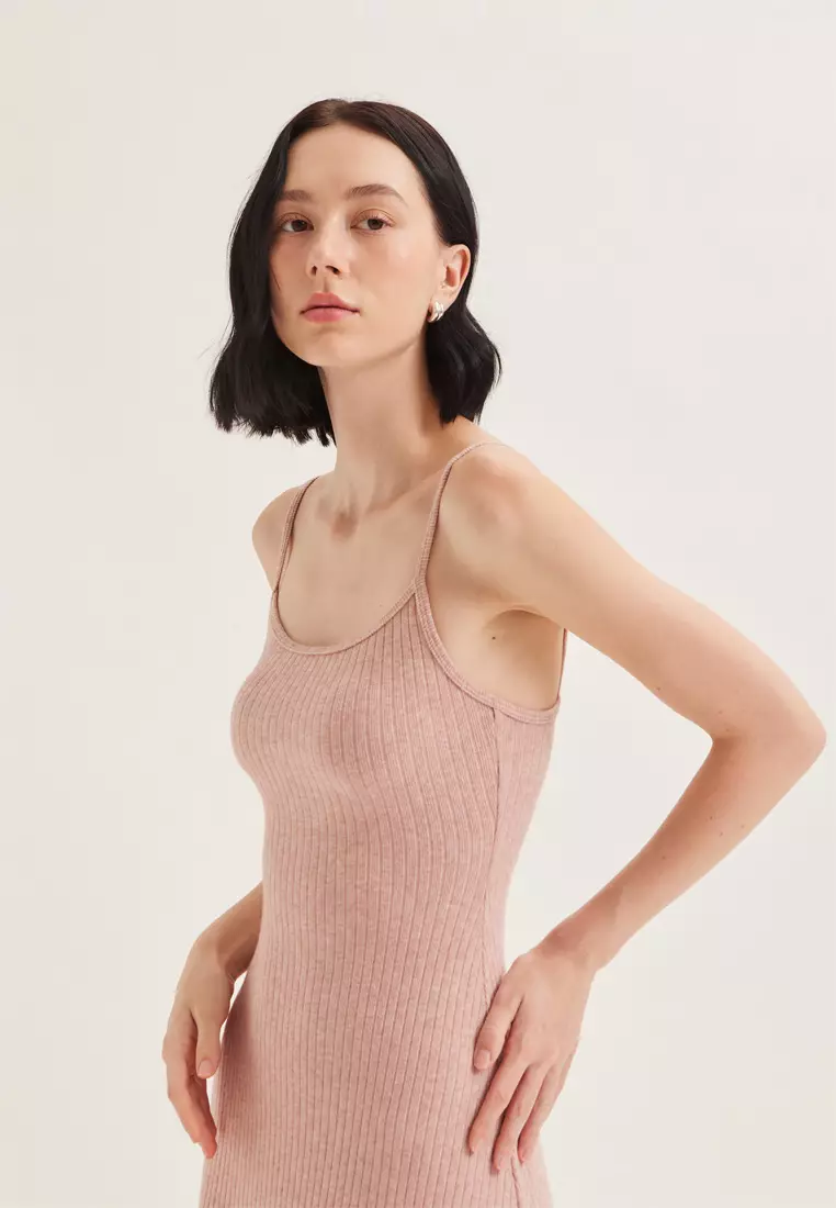 Soft Ribbed Jersey Cami Dress