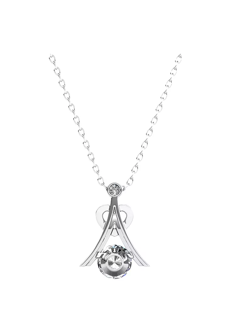 Soleste Pendant WG - Kalung Crystal by Her Jewellery