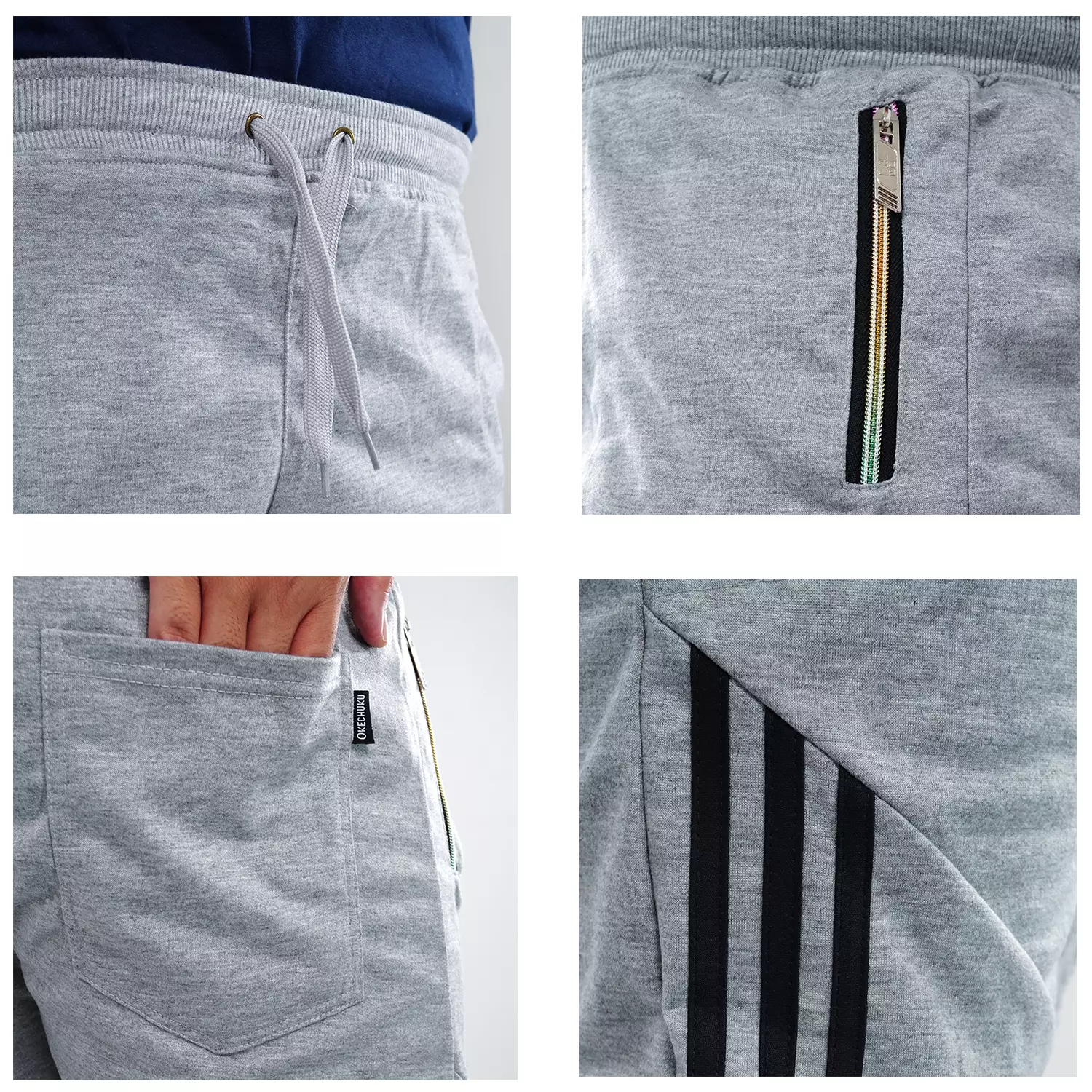 Steve Celana Pria Jumbo Celana Big Size Celana Pendek Bigsize Celana Pria Celana Pendek Big Size - ABU MUDA