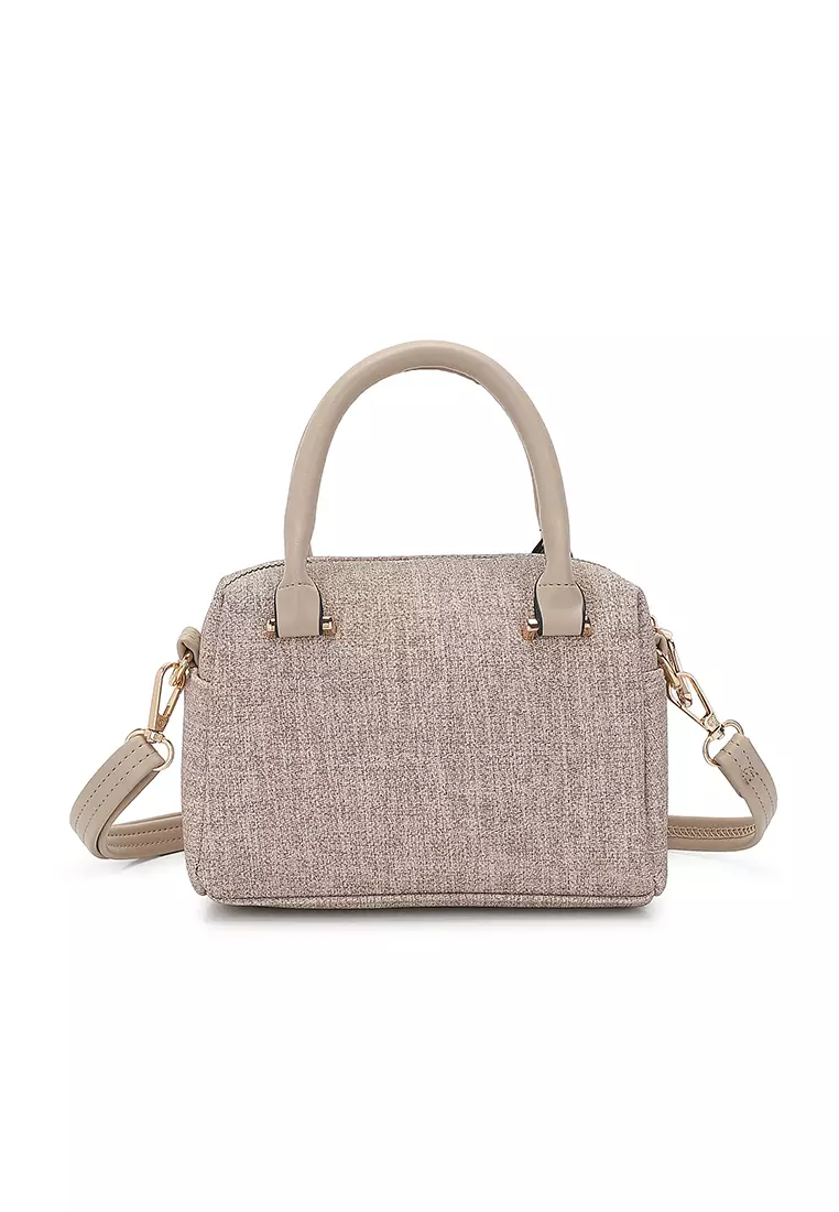 Women's Top Handle Bag / Sling Bag / Crossbody Bag / Shoulder Bag (Tas Tangan Wanita / Tas Selempang Wanita / Tas Bahu Wanita) - Cokelat