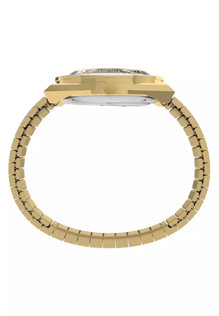 Timex Q Timex Gold Stainless Steel Analog Quartz Watch For Women TW2W10500