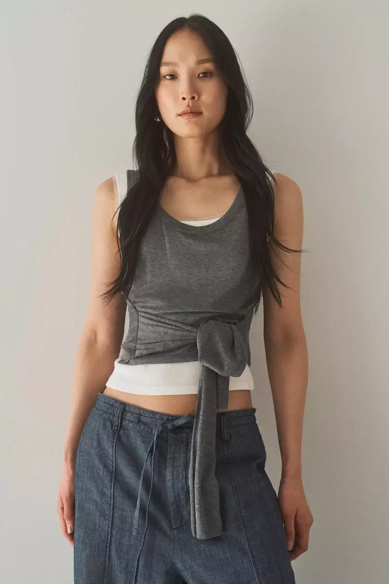 H&M Tie-detail vest top