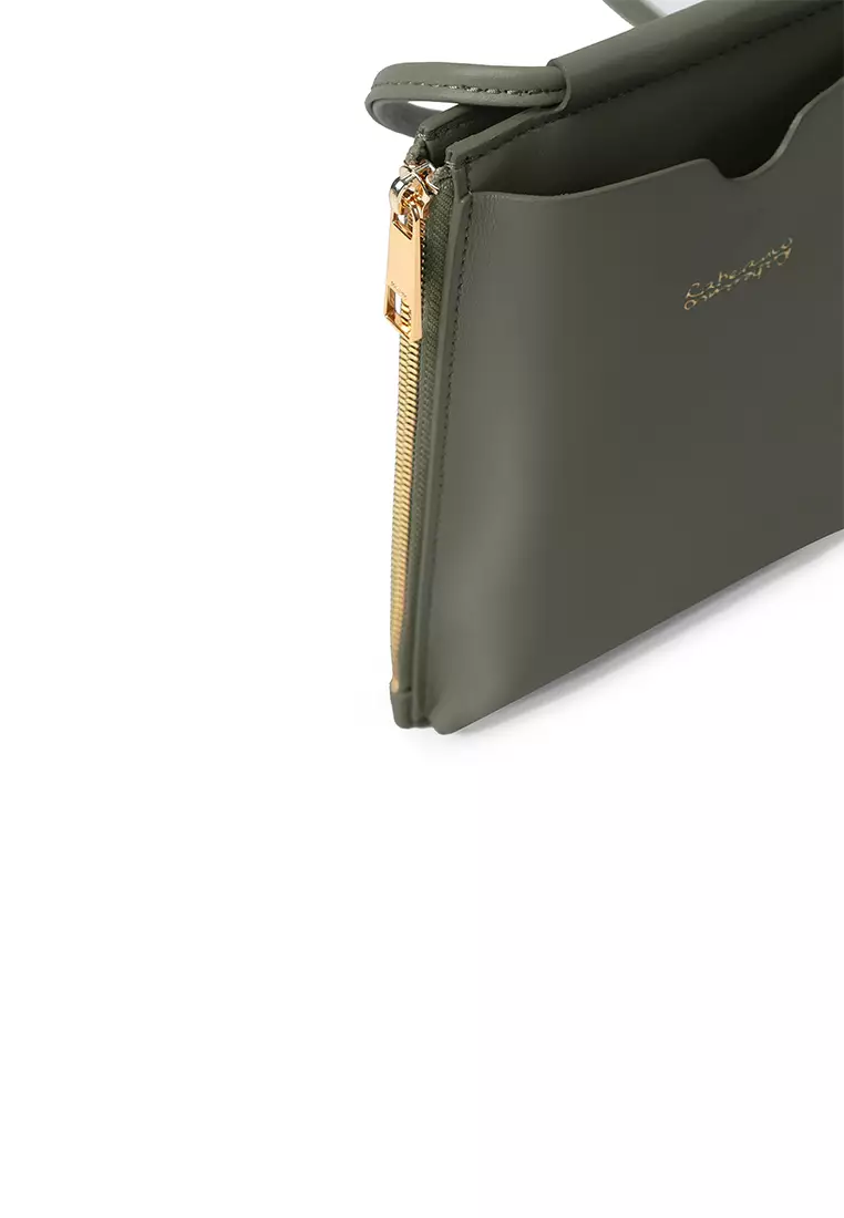 斜背手機小袋 - 森林綠色