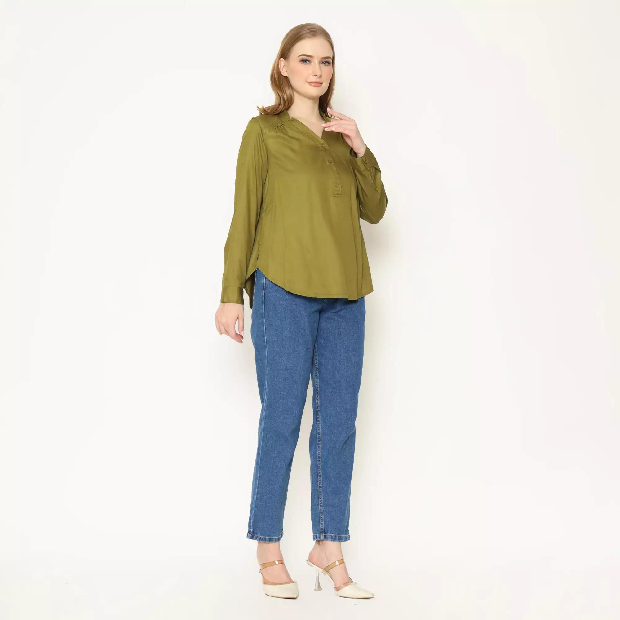 Anala Blouse Olive