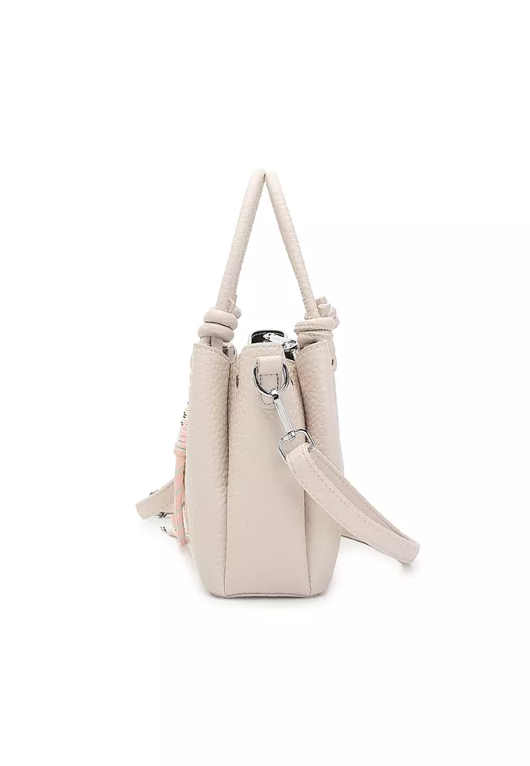 Women's Top Handle Bag / Sling Bag / Crossbody Bag / Shoulder Bag - White
