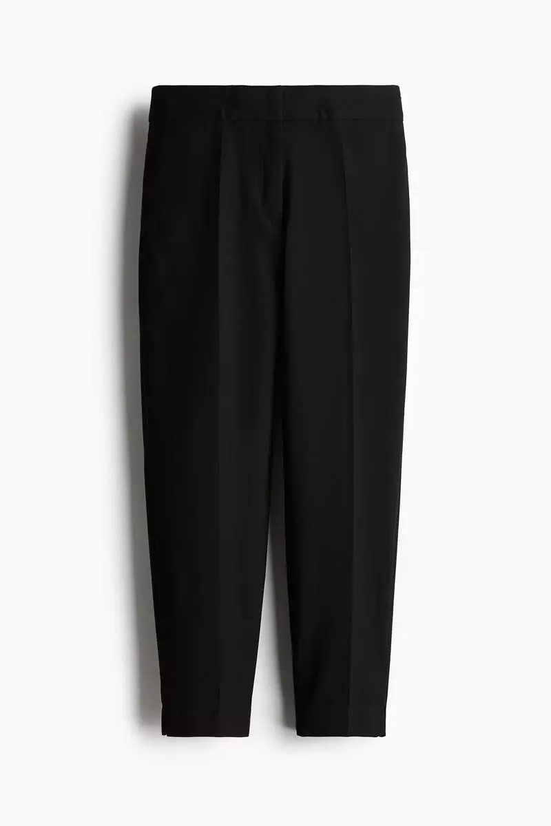 ankle length cigarette trousers Ankle-length in a viscose blend - Sky blue slim 7/8 trousers with side pockets in the style of the 1950s Ankle-length cigarette trousers