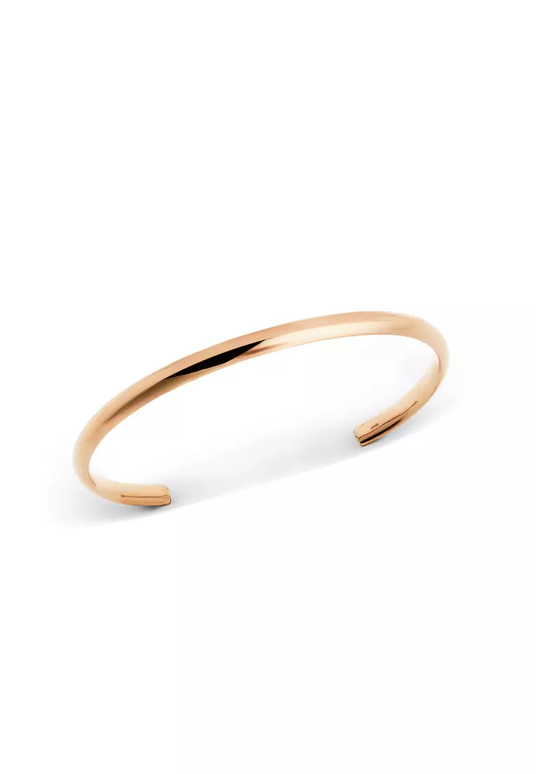 Classic Arch Cuff Rose Gold 4mm - Unisex Bracelet for women and men stainless steel Bracelet DW Official Authentic Original gelang tangan perempuan lelaki DW