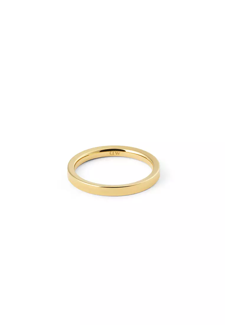 Line Ring Polished Gold 2.5mm - Unisex Ring for women and men stainless steel Ring DW Official Authentic Original Cincin perempuan lelaki DW