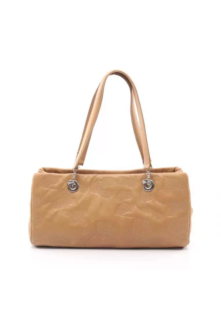 Pre-Loved Cartier panthère Handbag leather beige