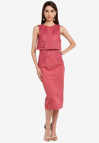 Jual Little Mistress Sienna Lace Dress Original Zalora Indonesia
