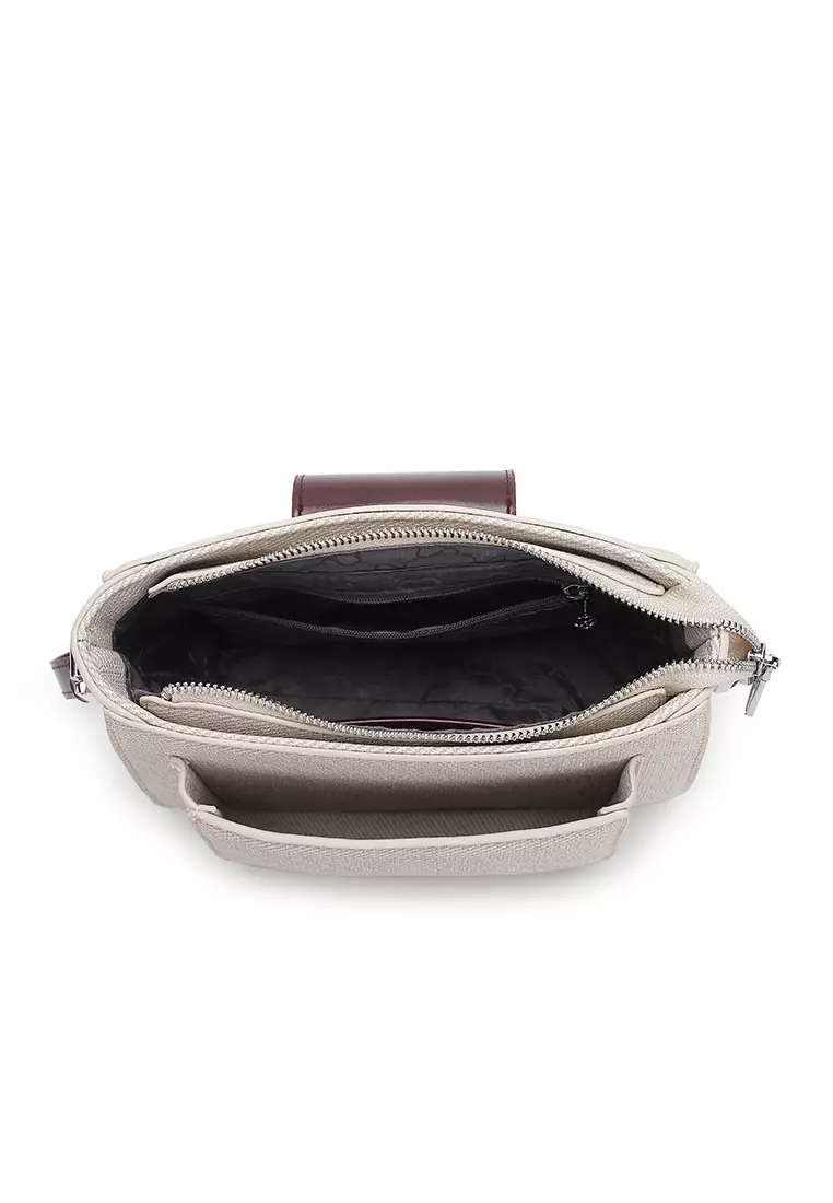 Women's Sling Bag / Crossbody Bag / Shoulder Bag (Tas Selempang Wanita / Tas Bahu Wanita) - Putih