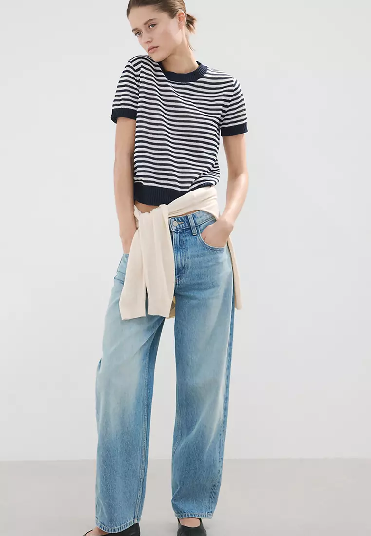 Crop Striped Sweater