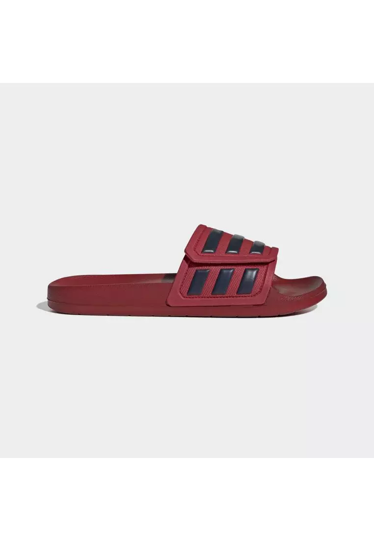 Adidas adilette red hot sale