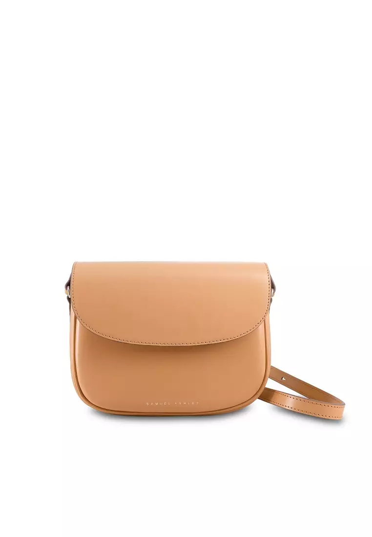 NEW IN】Cameron Leather Shoulder Bag - Etoupe - Shop Samuel Ashley