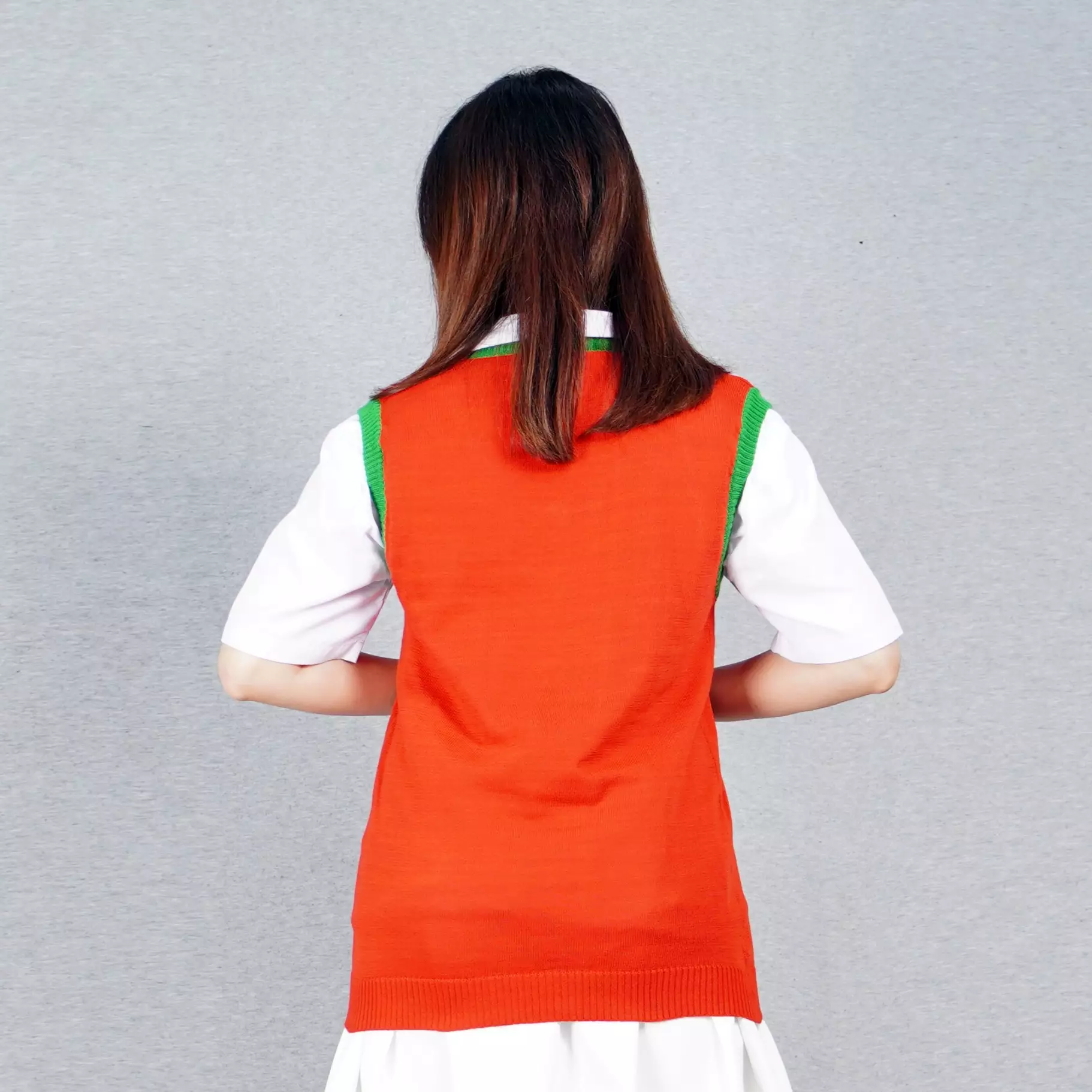 Rompi Natal Chirstmas Outfit Rompi Merah Natal Rompi Rajut Natal - MERAH