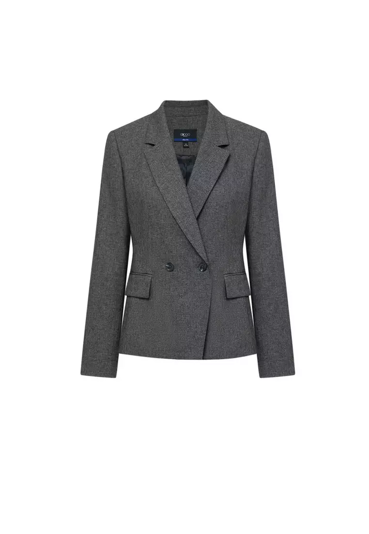 長袖修身西裝外套