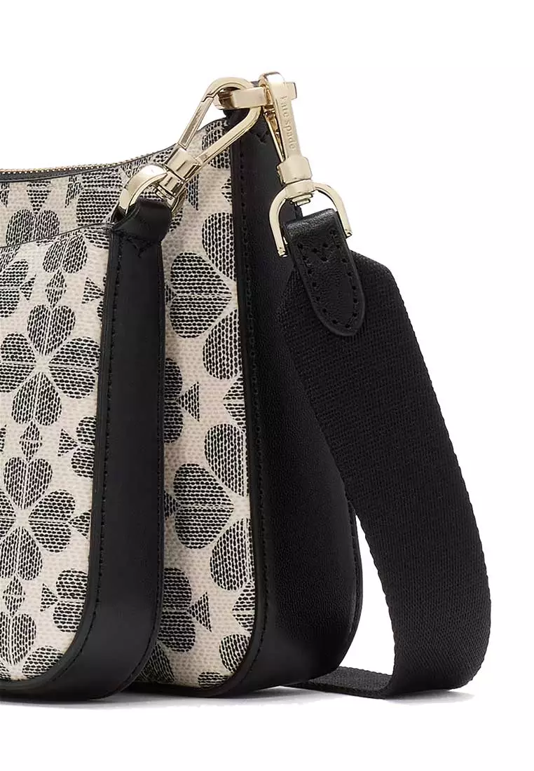 Signature Spade Flower Small Crossbody Black Multi KI372