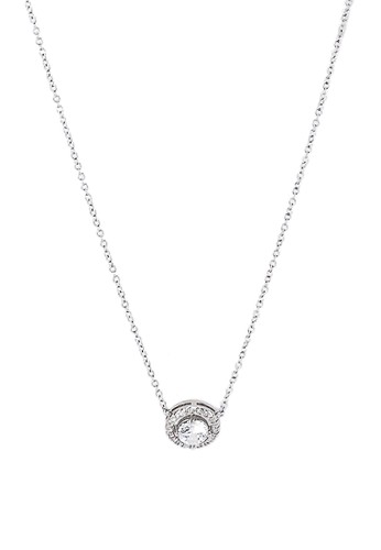 Abree Franc silver Necklace Cora Sterling Silver w/ Cubic Zirconia AAA+ D68E5ACF76ED93GS_1