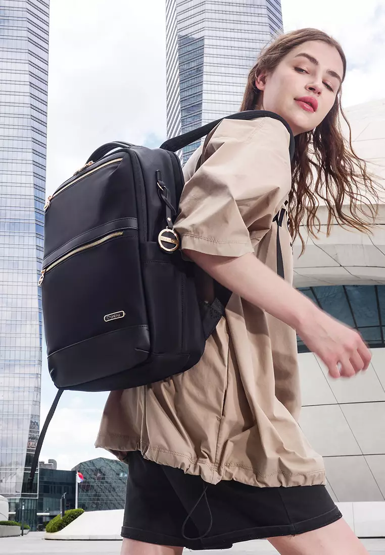 Travel Work School Bag With Laptop Compartment Large Capacity Nylon Backpack For Women