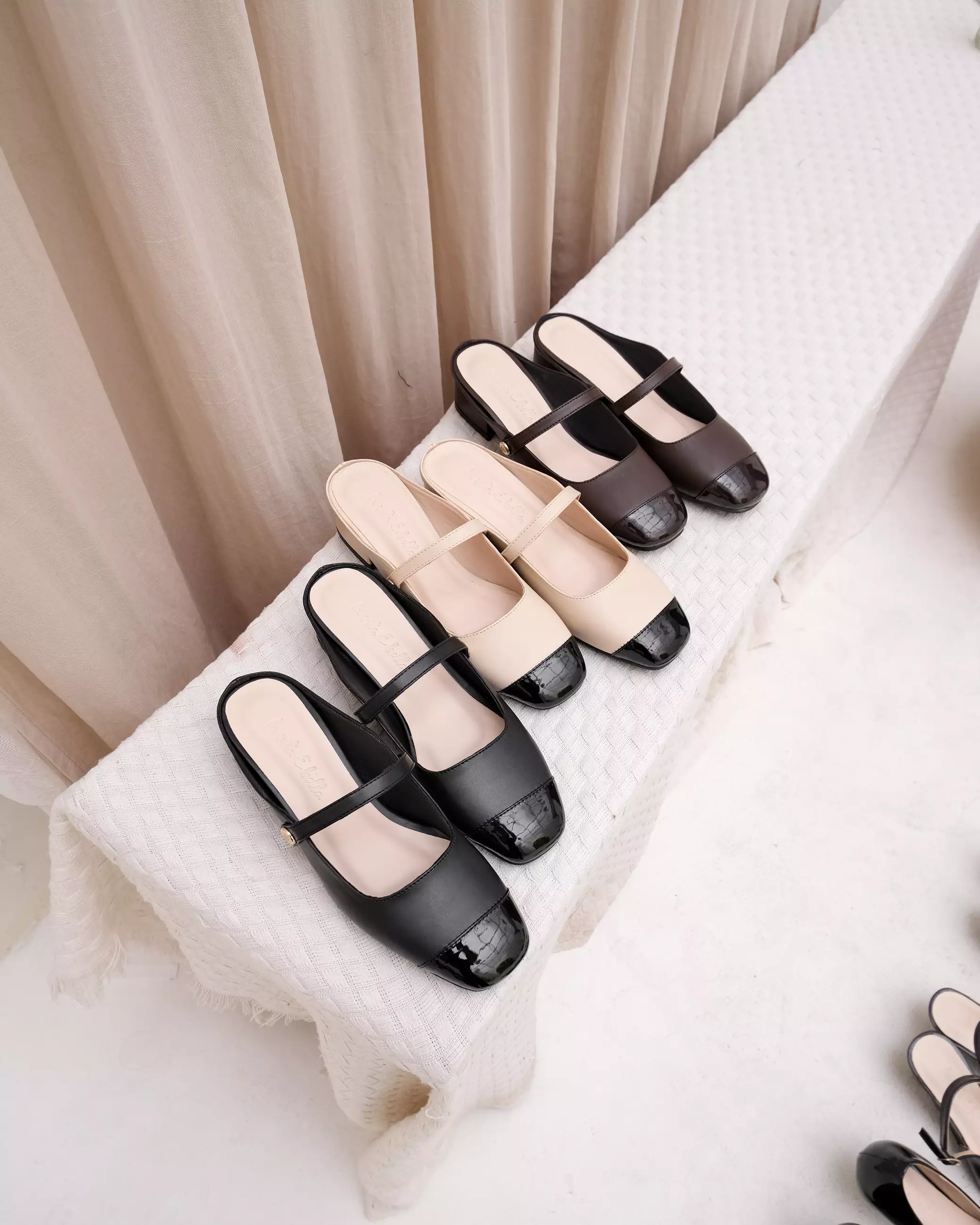 Sora Women Mary Jane Mules Sepatu Sandal Wanita