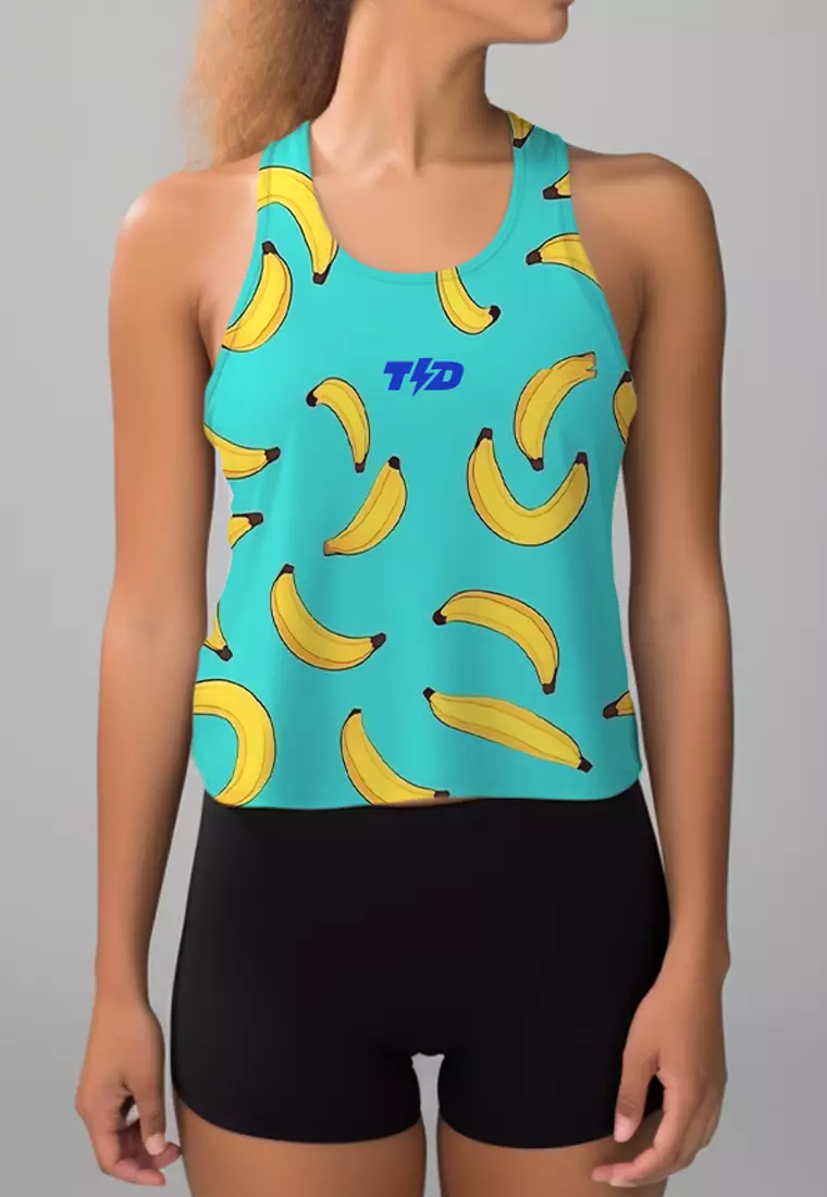 LSD55 Tanktop Gym  Crop Wanita Airdrylite "banana" tosca
