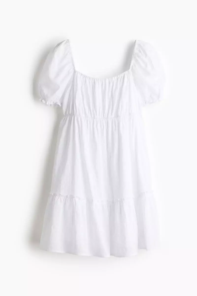 Frill-trimmed dress