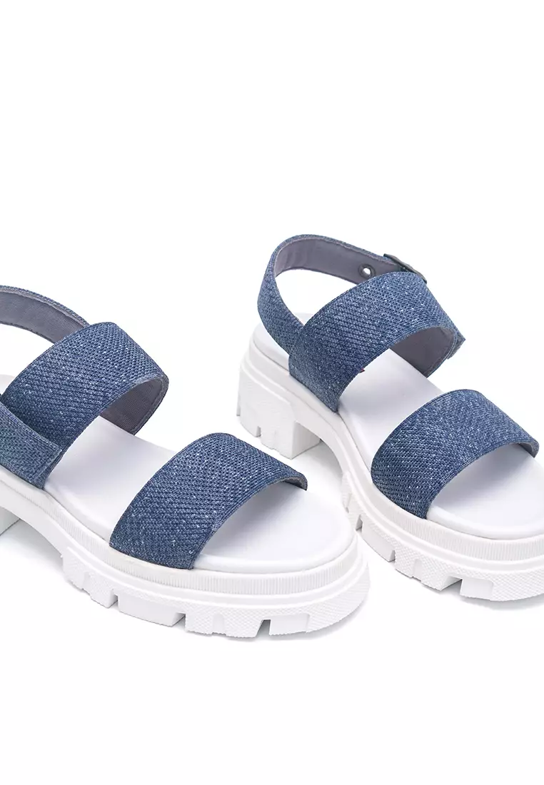 Izzy Platform Sandal in Denim