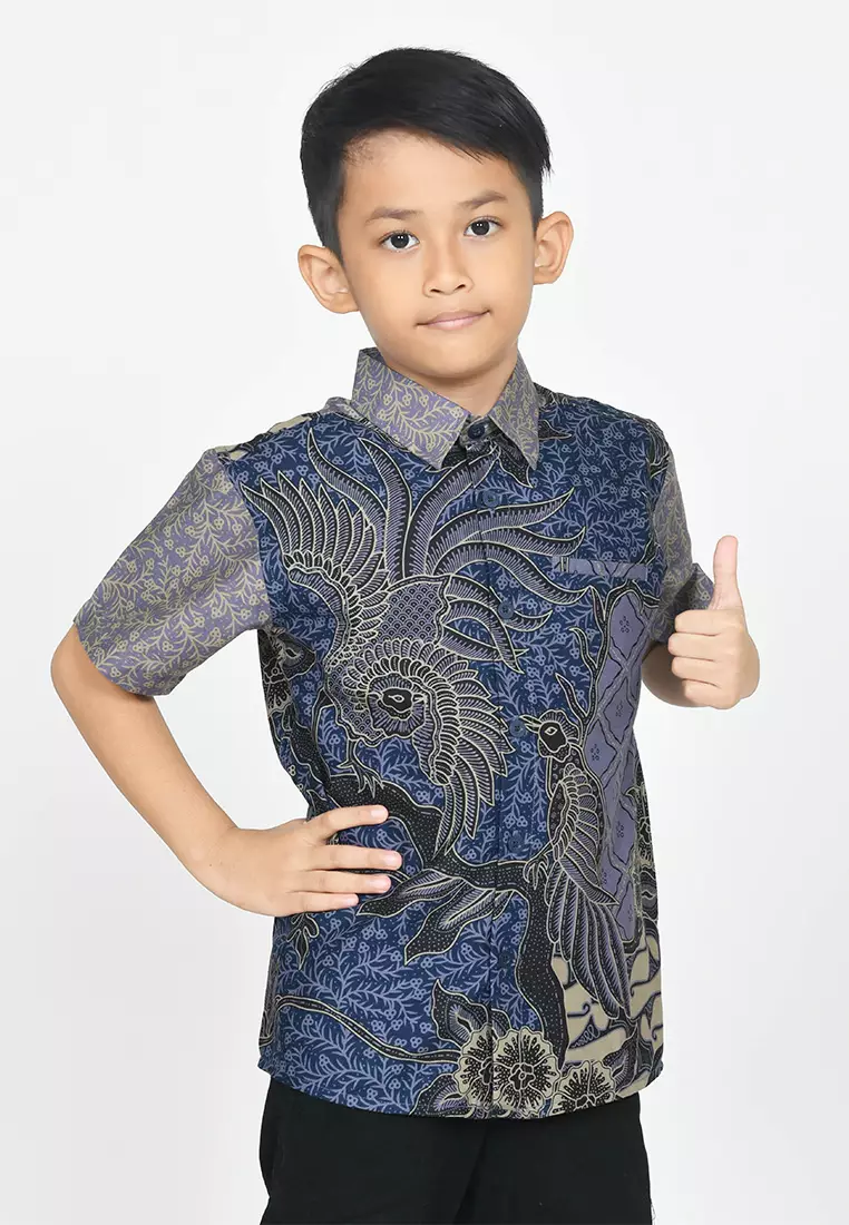 My Aksa Batik Anak Kemeja Pendek Ernest Elena