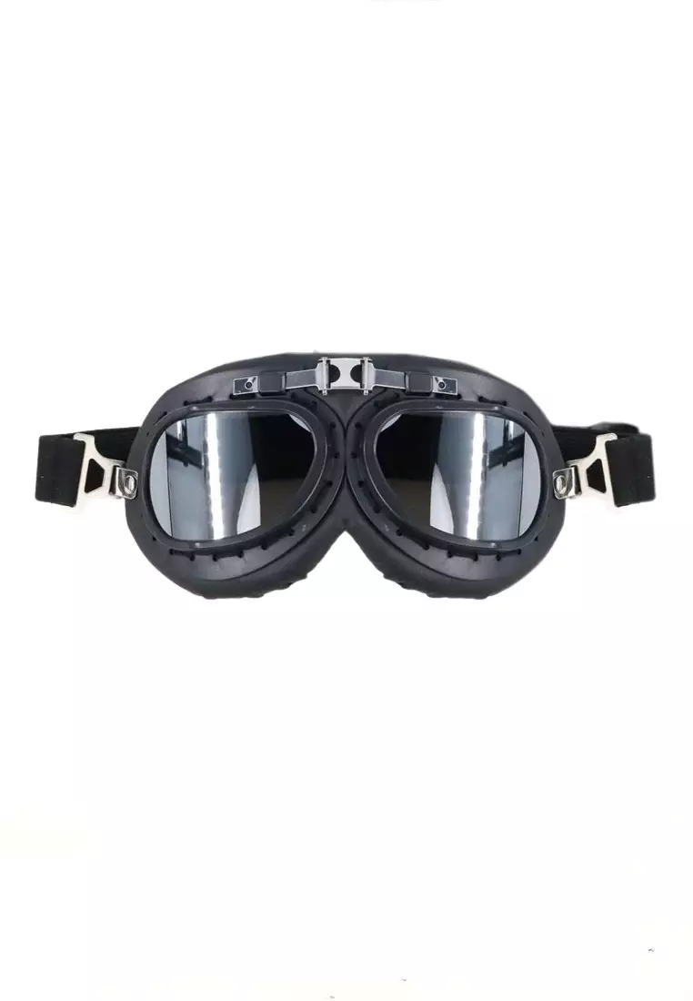 Haqy Kacamata Goggles Unisex Classic Vintage UV Protection Ski Ice Skating Material Plastic Spons ORIGINAL - Transparent