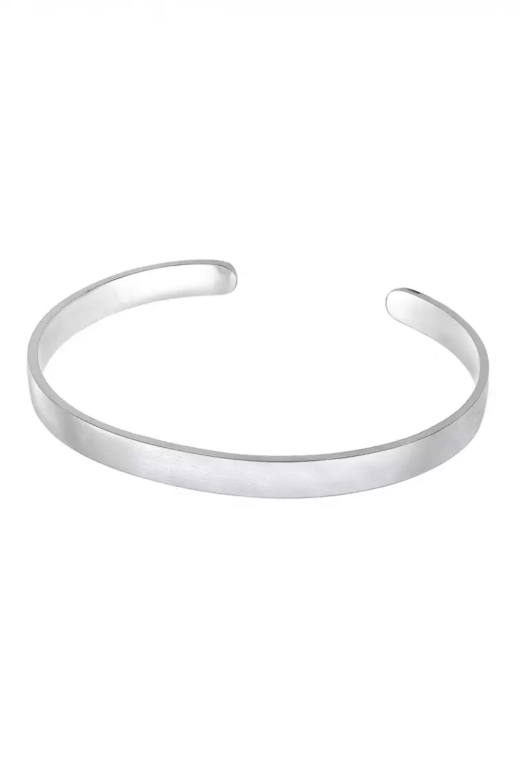 Perhiasan Pria Perak Asli - Silver Gelang Man Basic Silver