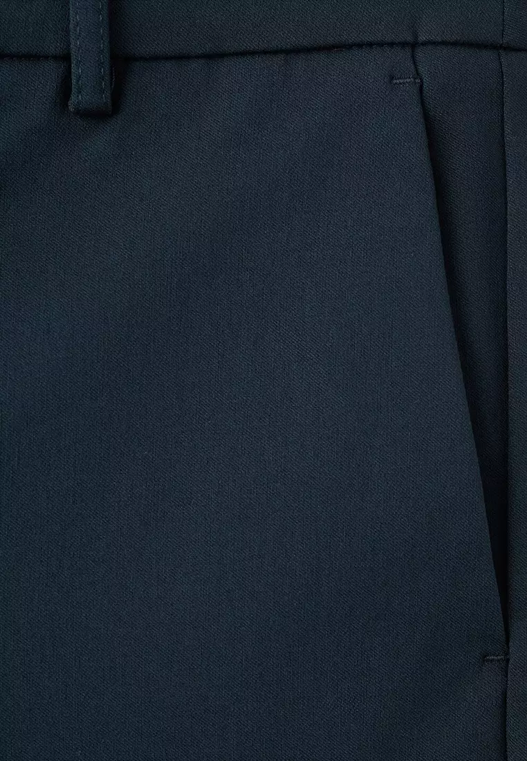 Straight-Cut Crop Trousers