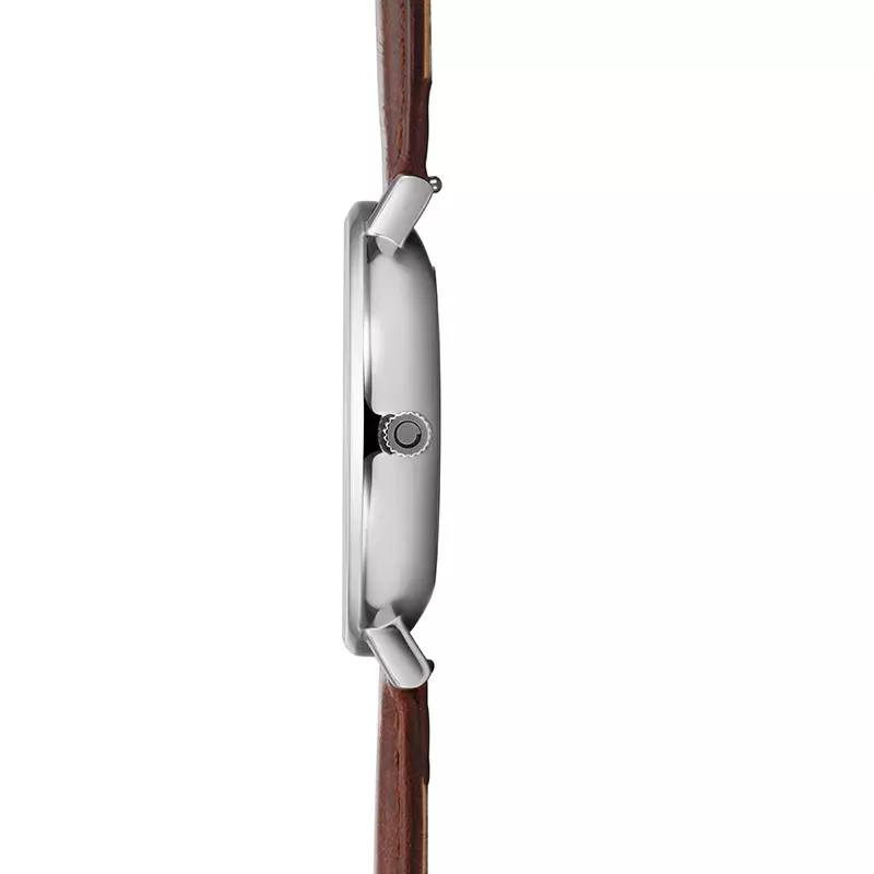 Obaku Toft Mocha Analog White Dial Men's Watch