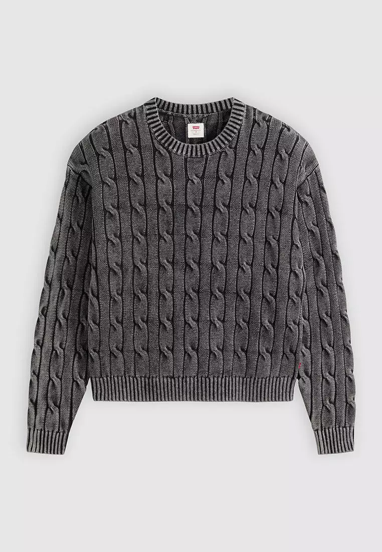 Levi's® Men's Carmel Cable Crew Sweater (0058W-0002)