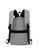 Lara grey Men's Plain Water-proof Wear-resistant Nylon Zipper Backpack - Grey 9A1FAAC874D5C9GS_4