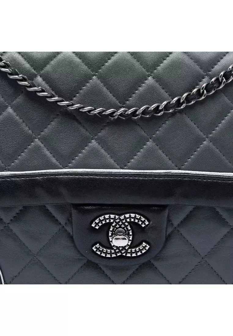 Pre-Loved Chanel Paris Salzburg Medium Bicolor Quilted Lambskin Tyrolean Flap