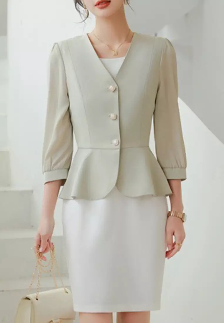 Elegant Single Breasted Suit YGH-EQ6010