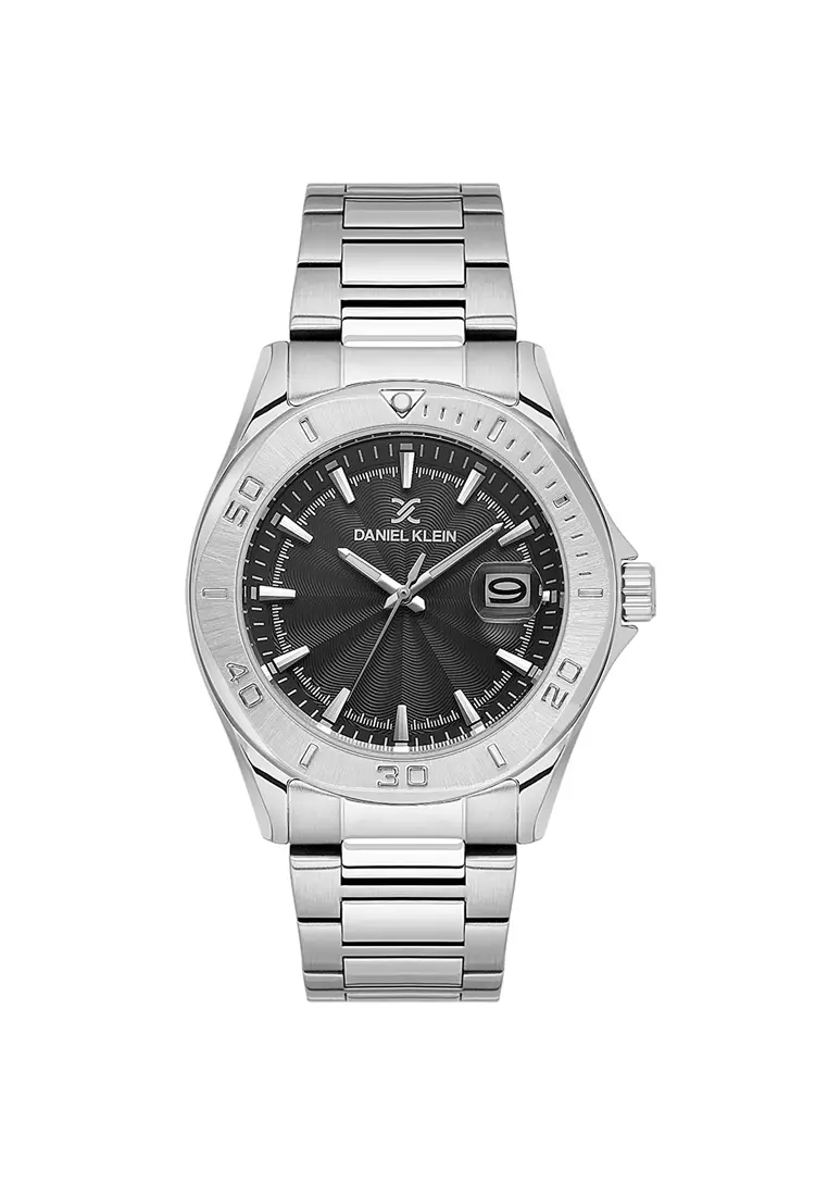 Premium Men's Analog Watch Silver Stainless Steel DK.1.13978-1