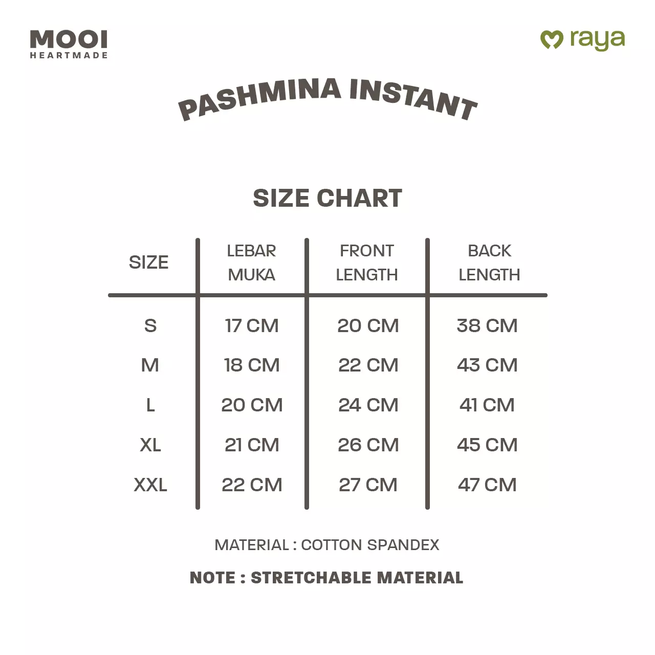 Mooi Pashmina Instan Anak Hijab Anak - White