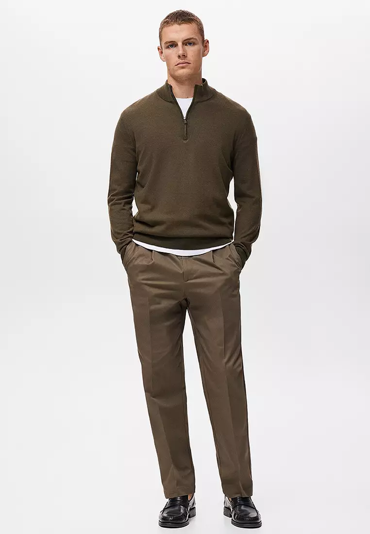 100% Merino Wool Perkins Neck Sweater