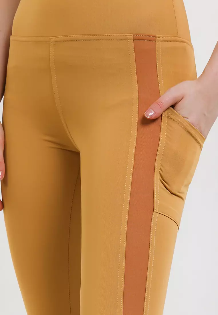 Celana Panjang Legging Olahraga Ladies Sport Long Pants Active Sport Olahraga Senam Yoga Pilates Gym Ketat Spandex