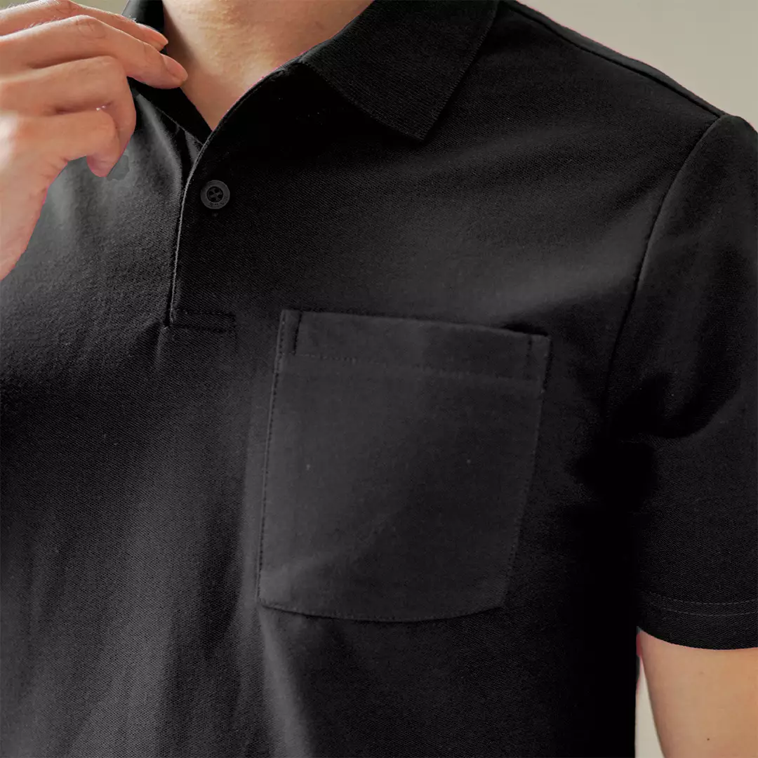 Kale PARKER BLACK / Polo Shirt Reguler Fit / Kaos Polo Pria / Kaos Pria / Kaos Kerah