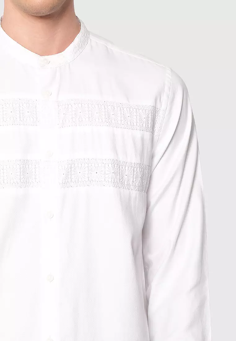 MOC Gamis Lengan Panjang Pria THOROS-WHITE