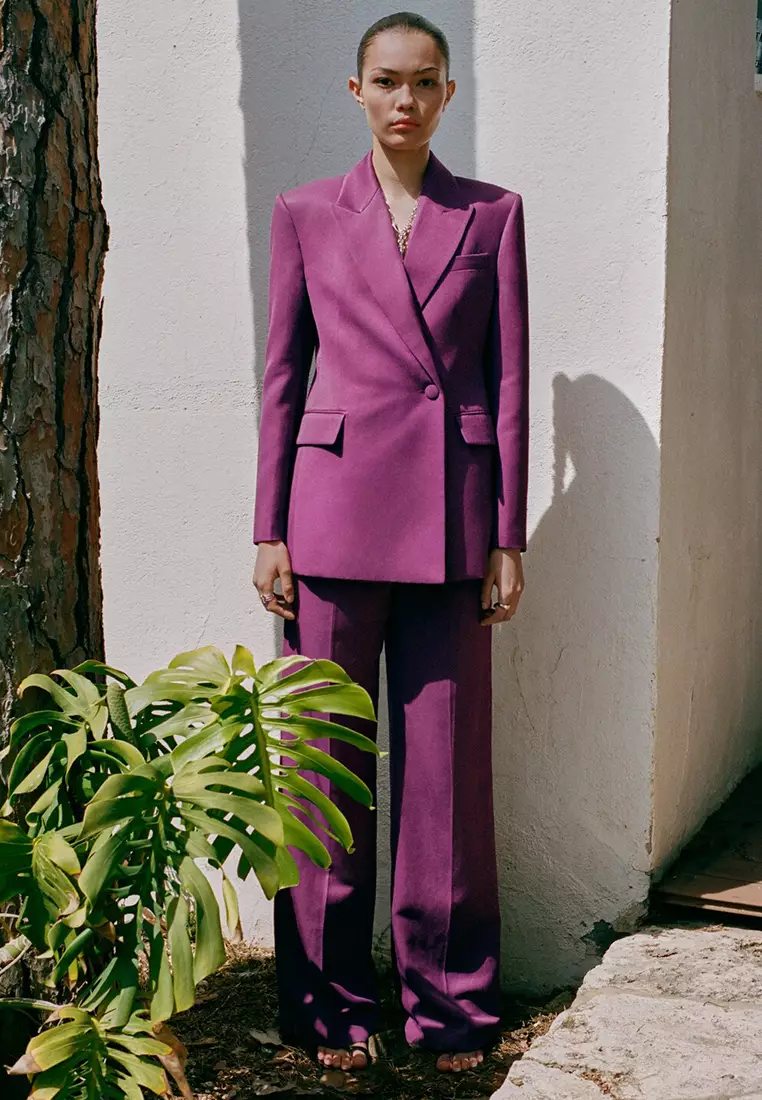 Straight-Fit Suit Trousers