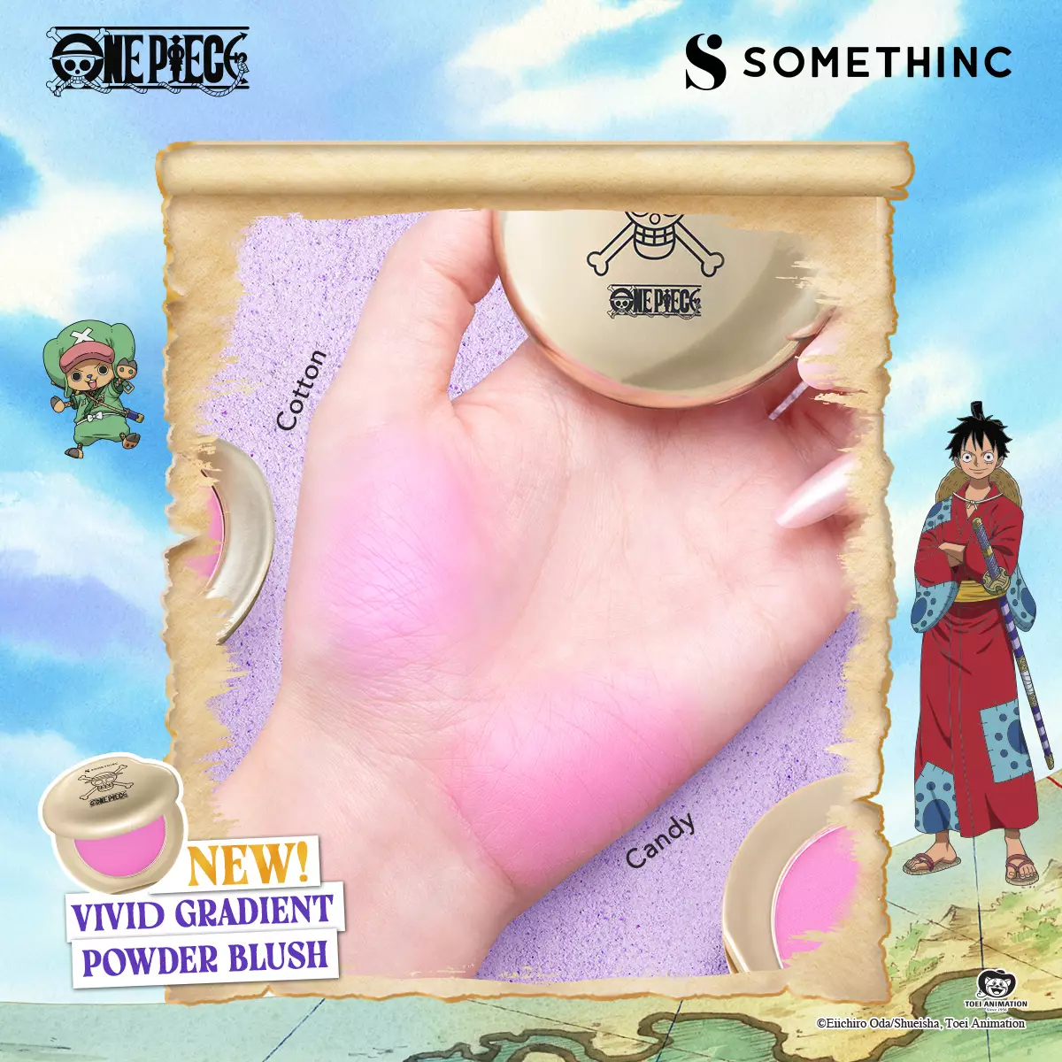 SOMETHINC Vivid Gradient Powder Blush - One Piece Edition - CANDY
